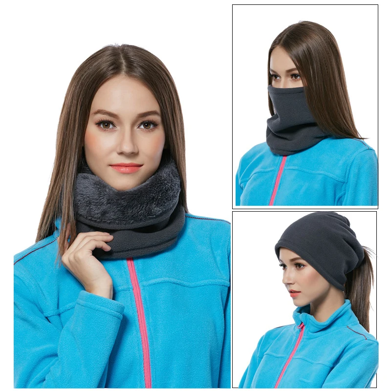 

Thick Outdoor Warmer Neck Gaiter Thermal Half Face Mask Fleece Tube Shield Cycling Skiing Snowboard Hiking Bandana Magic Scarf