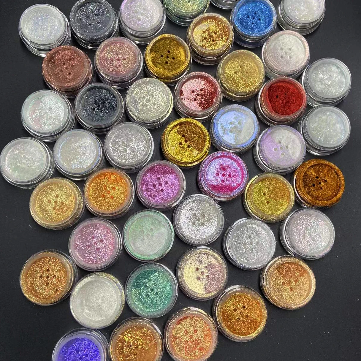 Cosmetic Grade High Gloss White Gold Shimmer Highlighter Loose Powder For Face Body Makeup Lipgloss Eyeshadow Nails Resin mica powder luminous pigment
