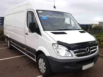 

Van Demon Tailored Black Bonnet Deflectors Acylic Hood Stone Bug Protector Guard for Mercedes Sprinter (06-13)