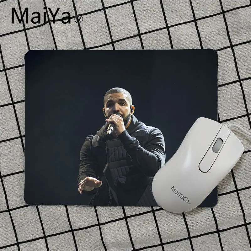 Maiya высокое качество Рэппер Дрейк индивидуальные коврики для мыши компьютер Аниме Коврик для мыши и ноутбука игровой коврик мышь