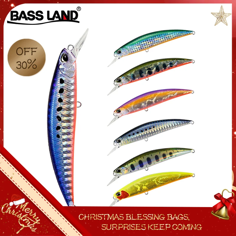 Bassland realis jerkbait гольян жесткая приманка для рыбалки тонущие приманки Пластиковые воблеры кренкбейт для рыбалки морской бас форель Щука