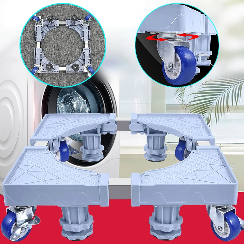 

Adjustable Washing Machine Base Non slip Refrigerator Shockproof Moveable