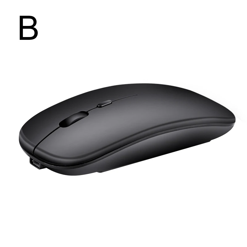 Black B Беспроводная мышь Mute Chargable игровые мыши поддержка беспроводной связи для ПК компьютер Ноутбук JR сделки - Цвет: Black B