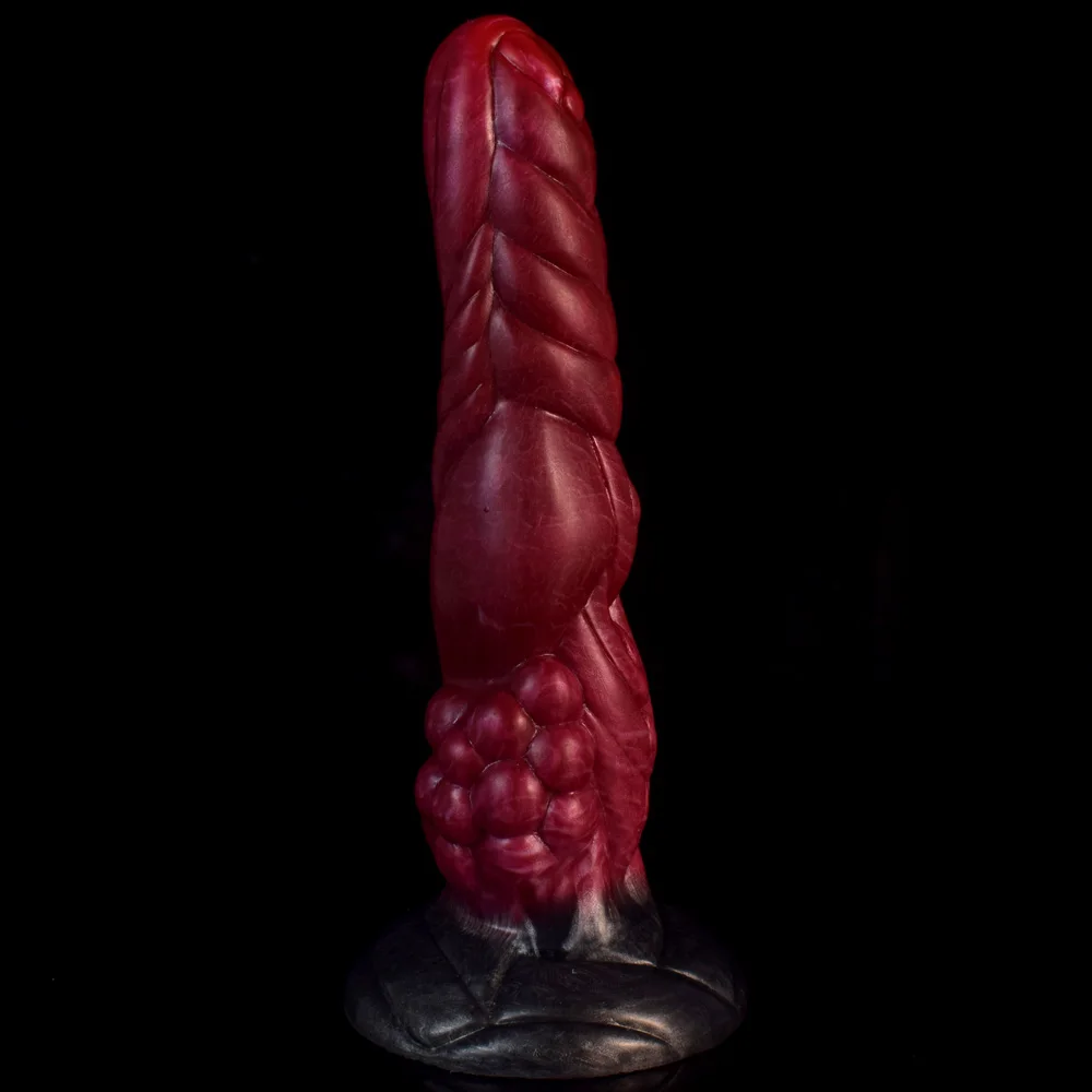 NNSX Tumour  Irregularity Realistic Dildo Stimulating Glossy Snow Beef Silicone With Suction Cup Anal Toys Gay_voghion.com