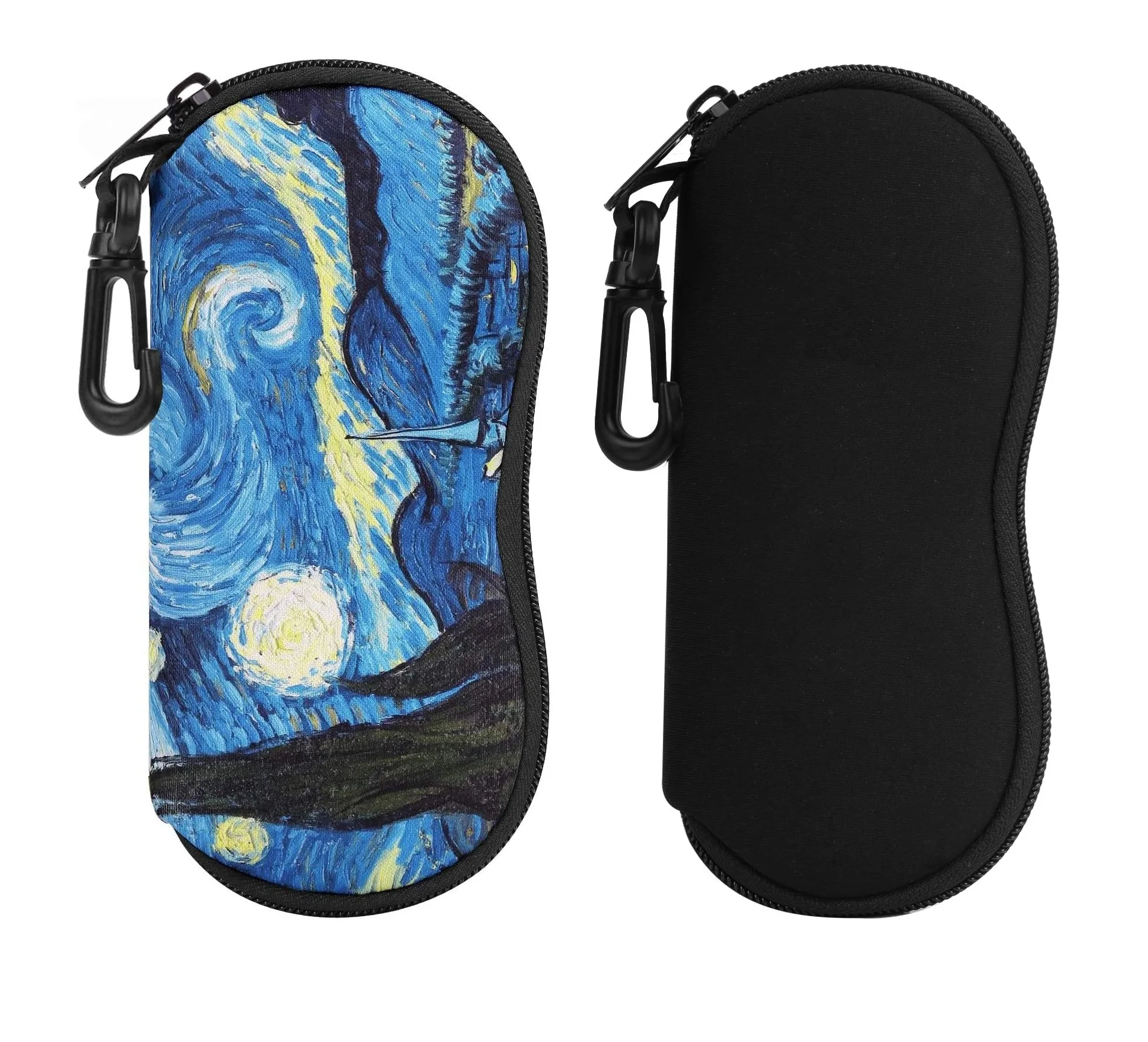 1pcs Sunglasses Soft Case New Zipper Eyeglass Shell Ultra Light Neoprene With Belt Clip | Аксессуары для одежды