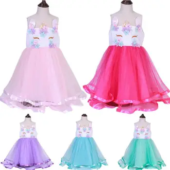 

New Style Girl's Skirt Cartoon Kids Dress Holiday Dress Skirt Birthday Party Clothes Children's summer Strapless Tulle Skirt