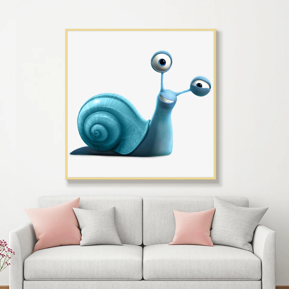 Забавная улитка вышивка крестиком своими руками мозаика домашний декор алмазная