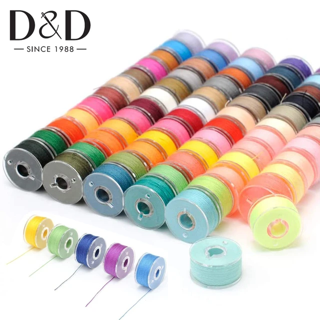 50pcs Sa156 Bobbins for Brother Sewing Machine Plastic Bobbins with Case  Transparent Plastic Sewing Machine Bobbins