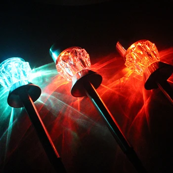 

2pcs Solar LED Lamp Outdoor Garden Yard Lawn Ground Light Change Color Lamp