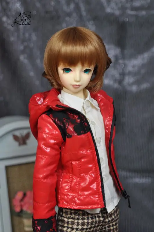 1/3 BJD пальто Одежда для куклы пуховик для BJD/SD SD13, не включает в себя куклы, обувь, парик и другие E2591 - Цвет: Красный