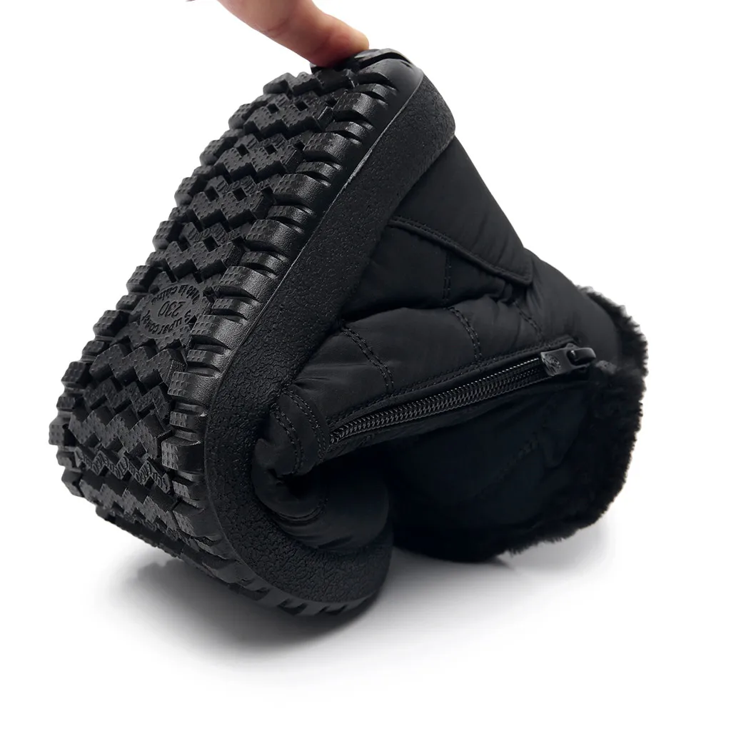 Size35-48; женская зимняя обувь из водонепроницаемого материала; пара зимних сапог унисекс; зимние сапоги на меху с нескользящей подошвой; Теплые повседневные сапоги для мам