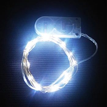 

LED String Light Silver Wire Fairy Garland Home Christmas Wedding Party Decoration Powered By Battery Batter 100pcs/lot 2M 20led