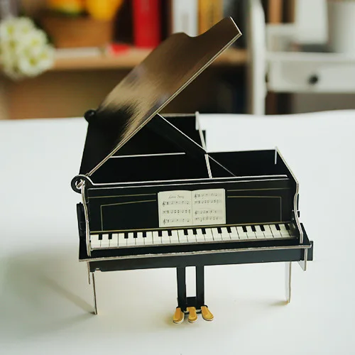 

Piano creative color paper combination assembly DIY pen holder storage rack pen desktop storage box