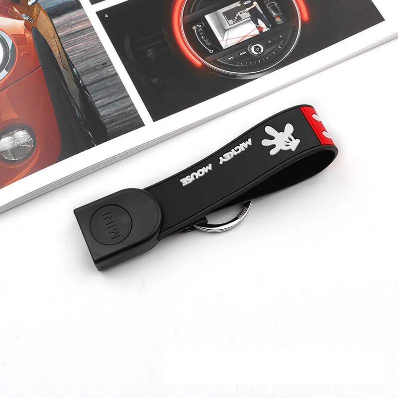 Автомобильный чехол для ключей, брелок для ключей Miky, стильный брелок для ключей, украшение для BMW Mini Cooper S JCW One F54 F55 F56 F57 F60, автомобильные аксессуары - Название цвета: Miky Red