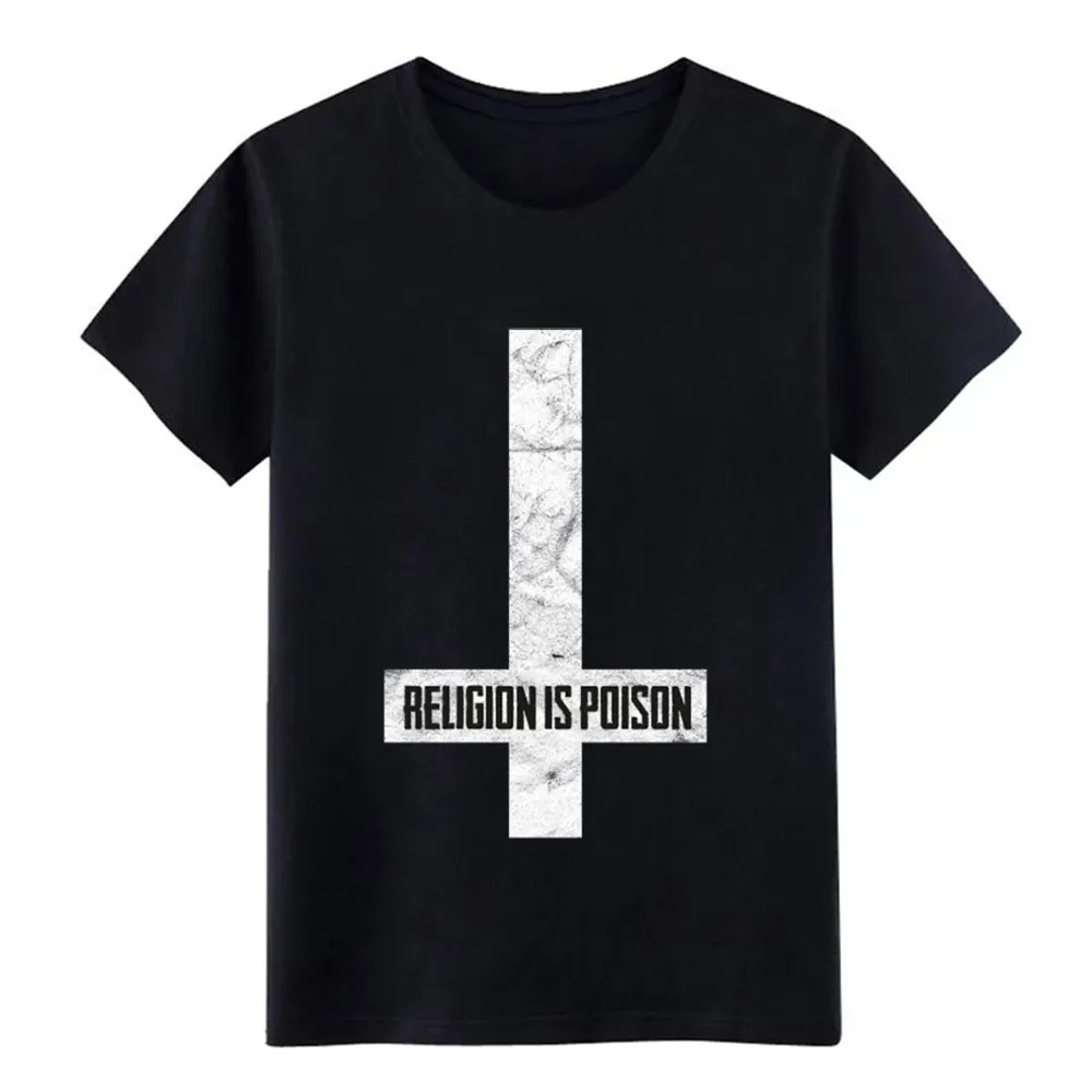 Antichrist grunge religion is poison atheist Футболка Мужская Дизайнерская футболка с коротким