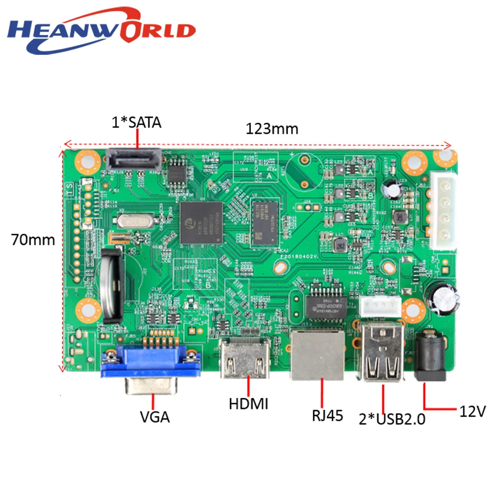 Heanworld HD 4CH 5MP NVR CCTV 8CH 4MP 2MP видео рекордер для системы видеонаблюдения поддерживает VGA, HDMI выход ONVIF P2P