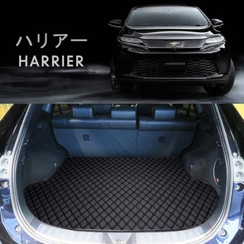 

3D 2017 Leather Car Trunk Mat Cargo Liner for toyota harrier Interior Rug Carpet Accessories 2017 2018 2019 2020 xu60