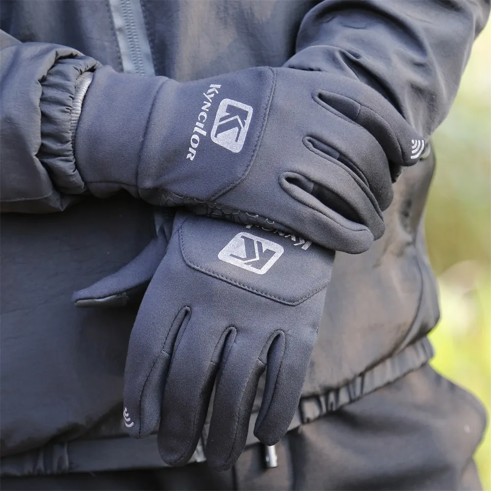 Зимние перчатки для езды на велосипеде, Нескользящие перчатки с сенсорным экраном, ветрозащитные перчатки для катания на лыжах, альпинизма