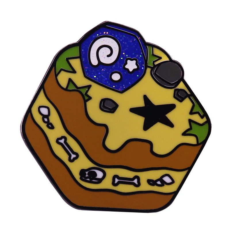 Новые горизонты милые перекрещивающиеся маленькие ископаемые кубики для торта