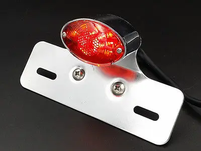 LED Brake Tail Light License Plate Bracket Holder for Cruiser Chopper ATV Cafe Racer |