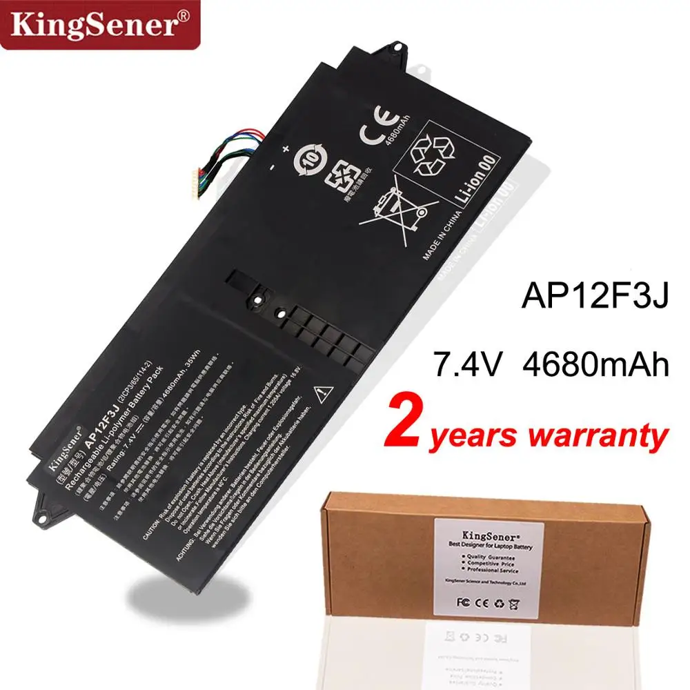 Аккумулятор KingSener для ноутбуков Acer Aspire ультрабук 13 3 дюйма AP12F3J S7 2 icp3/65/114 7 4 В 4680