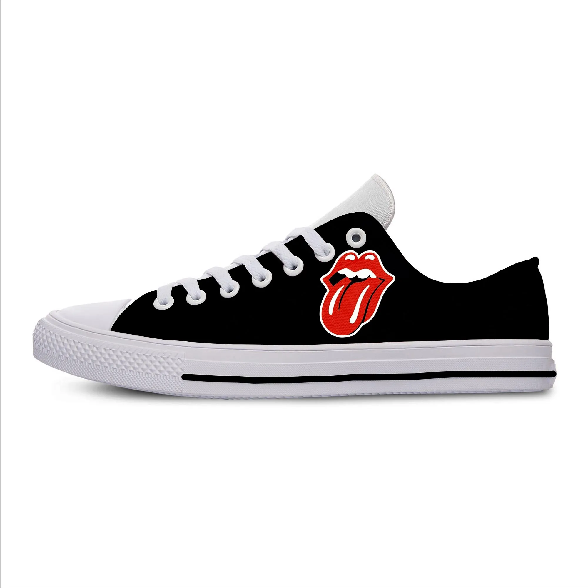 Rolling Stones4 Модные кроссовки De Los Rolling Stones с 3d принтом для мужчин/женщин, Harajuku, забавная легкая обувь в стиле хип-хоп - Цвет: Rolling Stones4