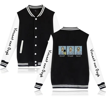 

Famous painting Jacket kpop Jacket women streetwear casacas para hombre Printed famous painting baseball jackets plus size