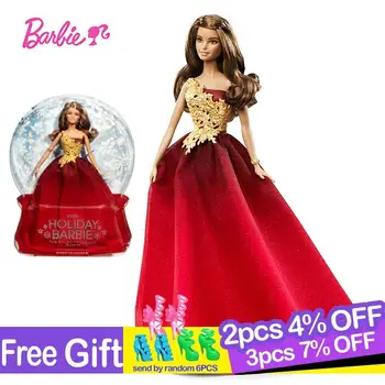 

Barbie Original Brand Dolls Holiday Ethnic Collectible Doll Princess Toy Girl Birthday Present Girl Toys Gift Reborn Boneca