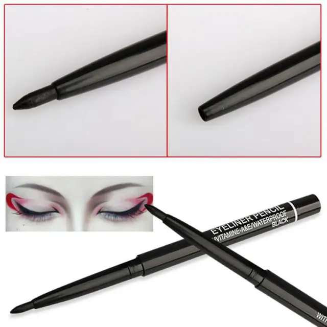Waterproof Sweat proof Eyes Makeup Black Rotating Eyeliner Pencil Not Blooming Eyes liner Cosmetics for Women
