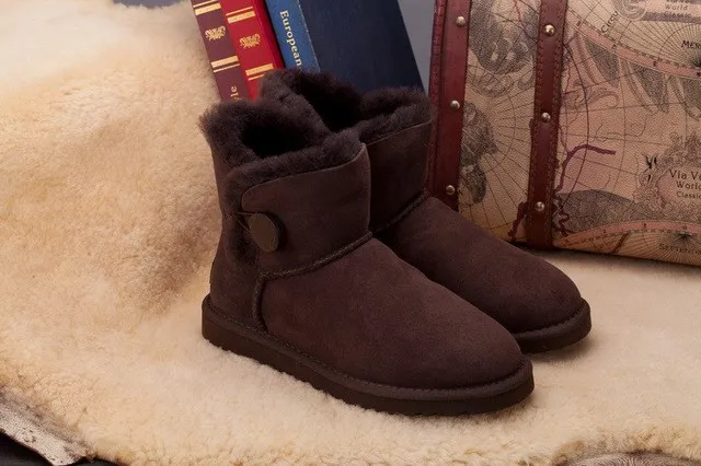 Женская обувь; коллекция года; ; китайский бренд; Натуральная овечья кожа; классические зимние ботинки для женщин; зимние ботинки; и розничная
