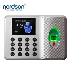 Nordson оригинальный многоязычный отпечаток пальца время посещаемости с клавиатурой TFT экран время часы рекордер работник считыватель