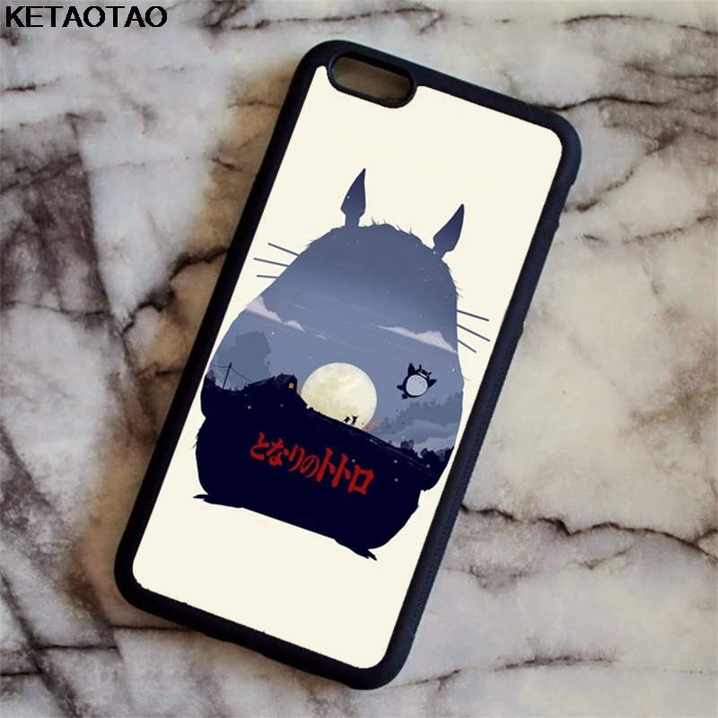 Армейский зеленый KETAOTAO Мой сосед Тоторо студия Ghibli для samsung galaxy S4 S5 S6 S7 S8 S9 S10 edge Note чехол Мягкий ТПУ резиновый силиконовый - Цвет: Армейский зеленый