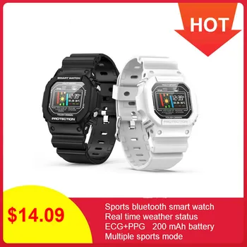 

696 X12 Smart Watch waterproof Heart Rate Blood Pressure ECG PPG watch Monitor Bracelet for Swimming men Wristwatch passometer
