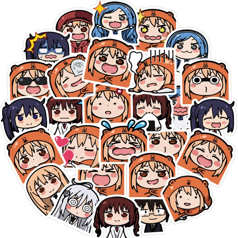 

40Pcs Anime Himouto! Umaru-chan Stickers Cartoon Cute Waterproof Graffiti Sticker For Laptop Phone Cup Car Sticker Scrapbooking