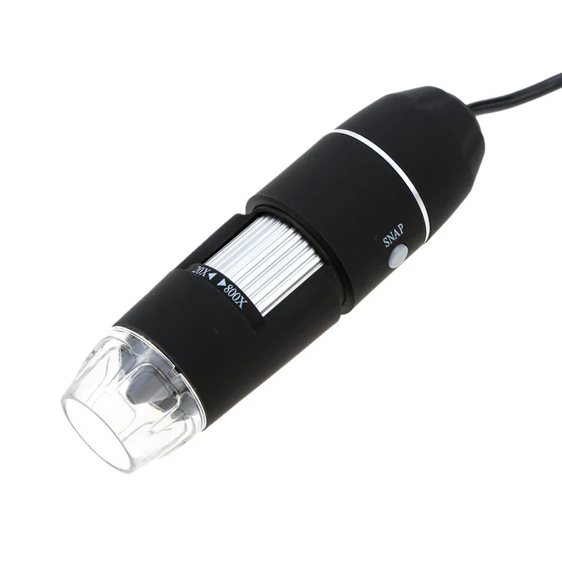 40X~ 800X 8LED USB 2,0 Цифровая минископа эндоскоп Лупа камера драйвер камеры с портативной подставкой с регулируемой яркостью черный