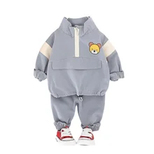 Disfraz de primavera y otoño para niños, ropa informal, camiseta, pantalones, conjunto de 2 unids/set, ropa deportiva de dibujos animados