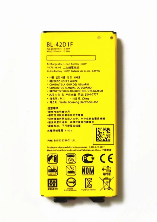 2019 новый 2800 мА/ч BL-42D1F Замена Батарея для LG G5 VS987 US992 H820 H840 H850 H830 H831 H868 F700S F700K H960 H860N LS992