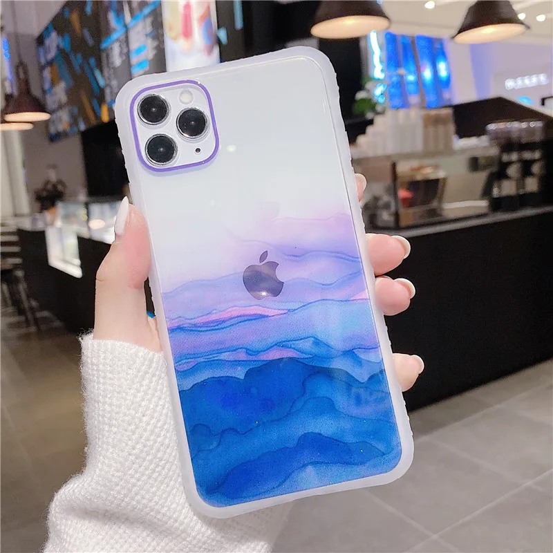 Роскошный чехол для телефона с абстрактной мраморной текстурой iphone 11 Pro Max 7 8 plus