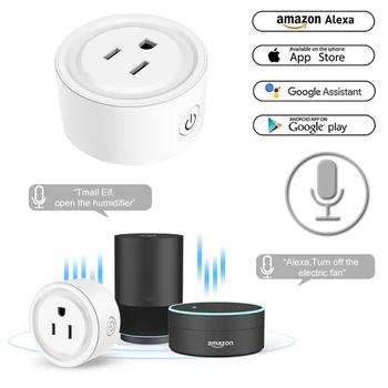 

Wireless Smart Plug WiFi Enabled US Socket Remote Control Outlet Home Appliances With Alexa Smart Home Socket Smart Home