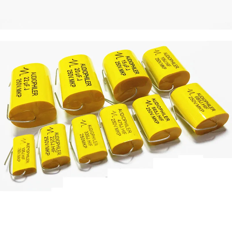 2PCS 400V 15uF Speaker Crossover Polypropylene Non-Polarity Metal Film Capacitor