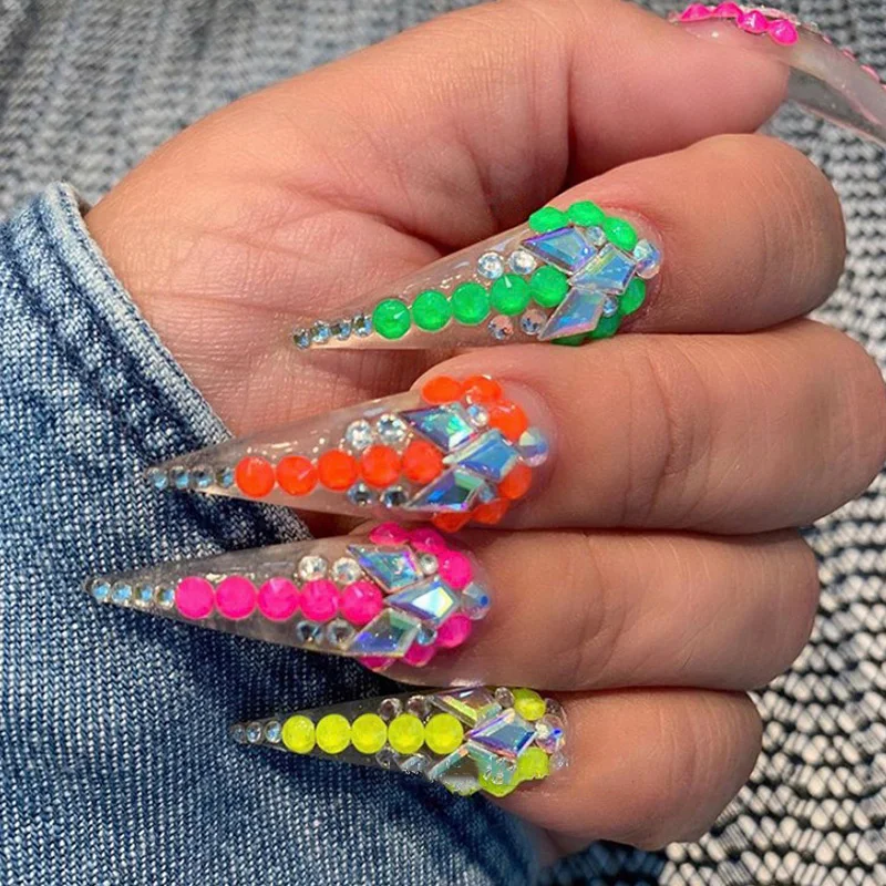 Neon Hotfix rhinestones 16