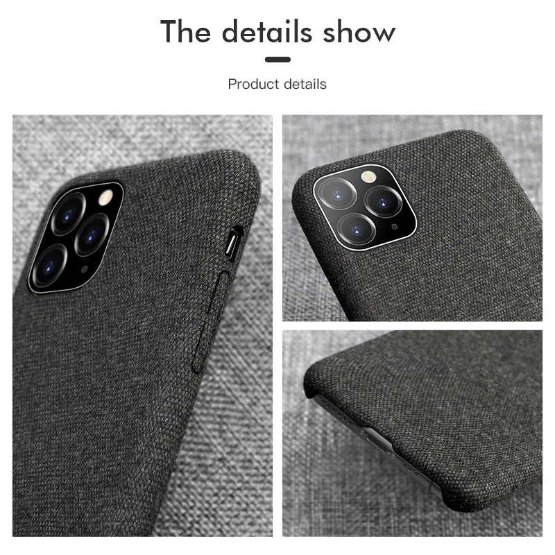 Чехол для телефона iPhone 11 Pro Max роскошный тканевый мягкий чехол из ТПУ с текстурой 6