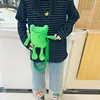 Wholesale Korean Frog Bag Women 2022 New Personality Shoulder Messenger Bag Funny Cute Cartoon Plush Bag ► Photo 3/6