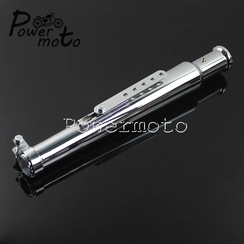 Universal 35mm/40mm/42mm/45mm Cafe Racer Exhaust Muffler Cocktail Shaker Silencer Pipe 540mm Tulip End Mufflers for Bobber XS CL