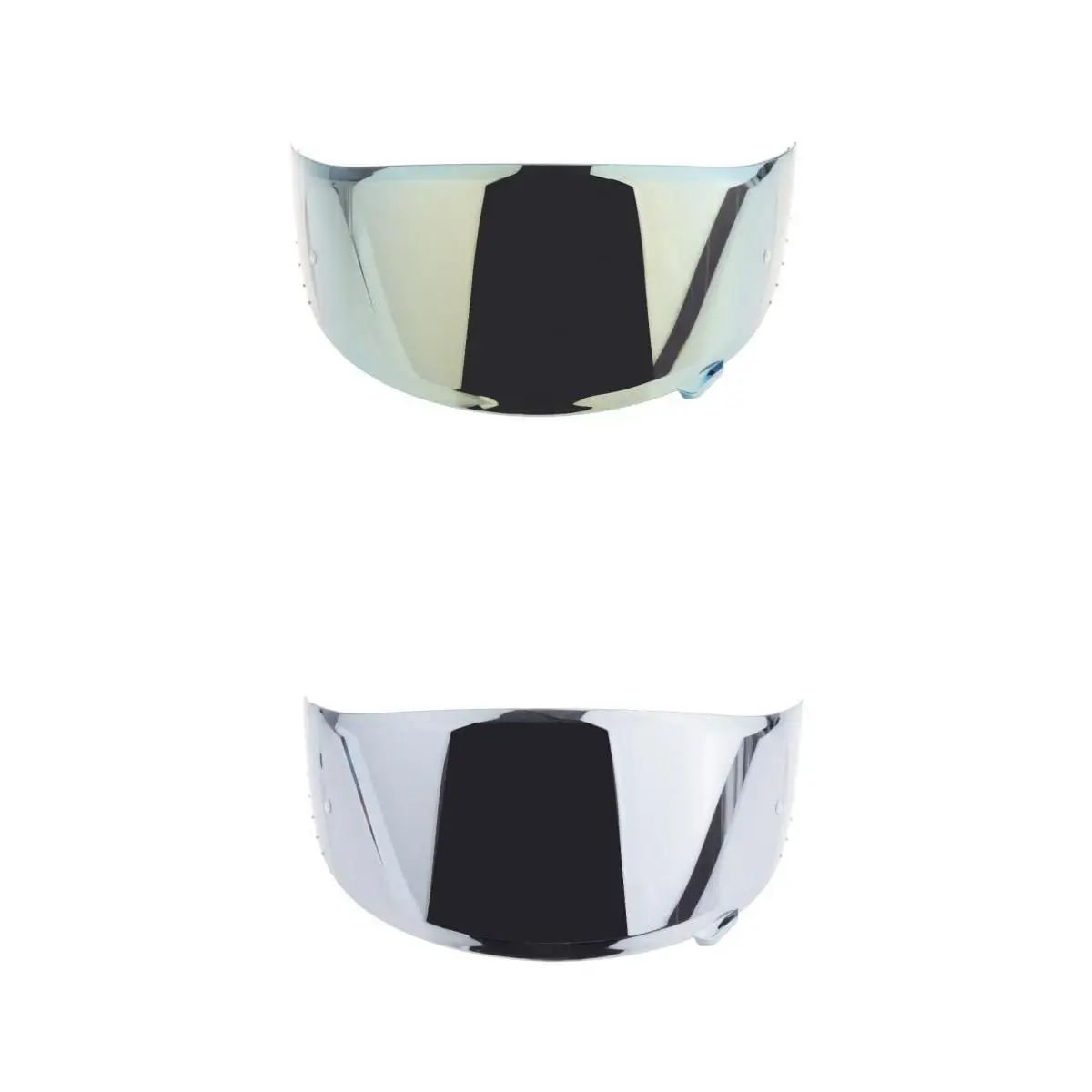 2 Pieces Motorcycle Helmet HD Visor for X14 NXR X-spirit Bike Silver+Gold