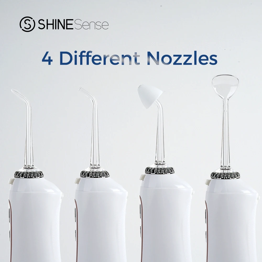 ShineSense Ирригатор для полости рта зубная нить зубоврачебная 350ml Портативный
