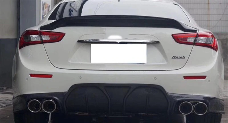 Ghibli 3,0 T крыло спойлера автомобиля задние для Maserati Ghibli 3,0 T S Q4 Высокое качество Спойлер из углеволокна багажник автомобиля хвост заднего крыла авто запчасти