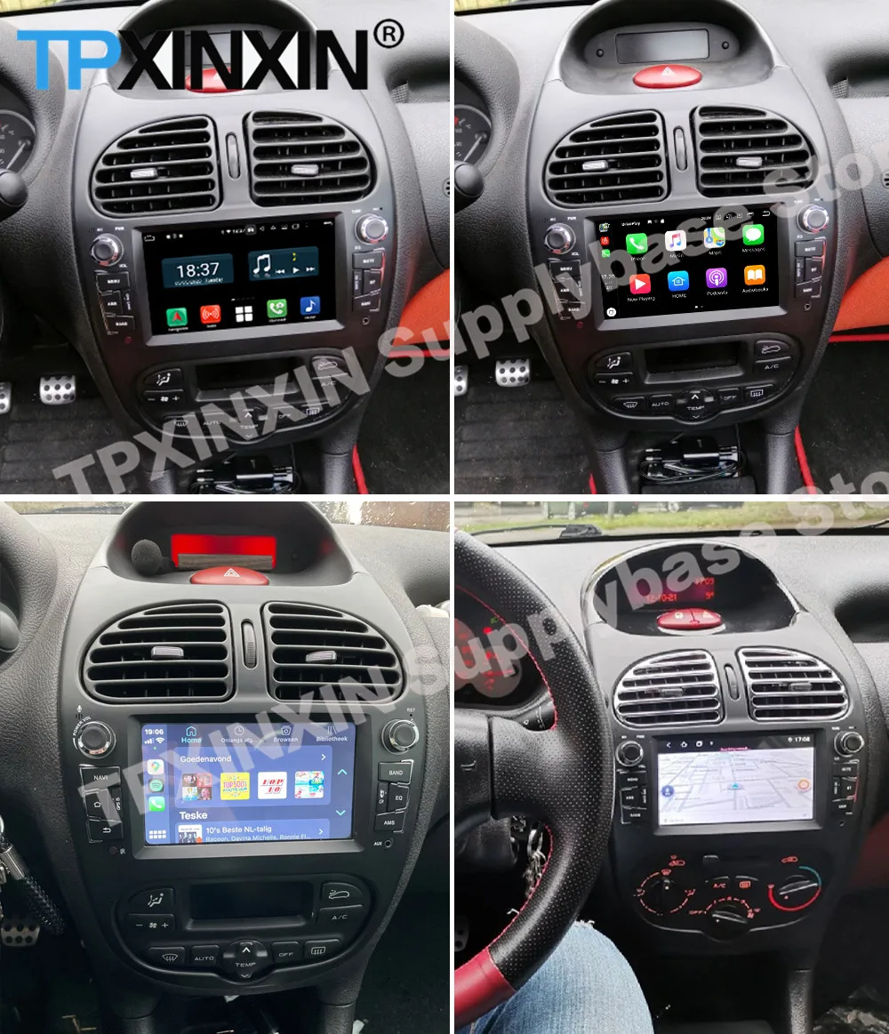 Radio con GPS para coche, reproductor con Android 10, grabadora estéreo, 2  Din, unidad principal, para Peugeot 206, 2000, 2001, 2002, 2003, 2004,  2005, 2006, 2007, 2008, 2009, 2016 - AliExpress