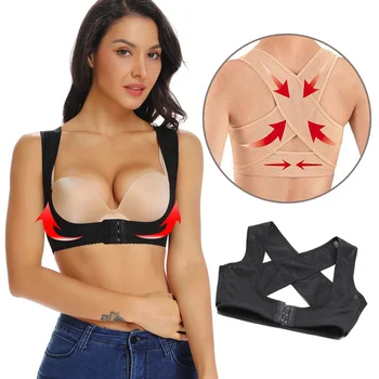 

Posture Corrector Back Support Belt Women Underwear Shoulder Brace Chest Corset Bra Adjustable Top Correction Belt Body Shaper