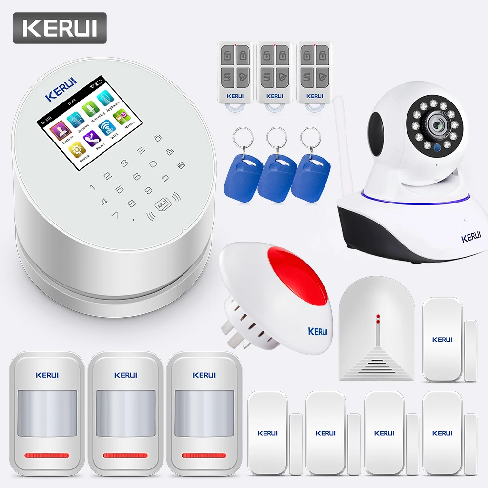 Система охранной сигнализации KERUI Wi Fi GSM PSTN управление через приложение